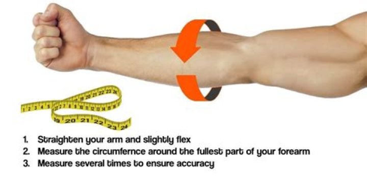 How do you measure your forearm circumference?
