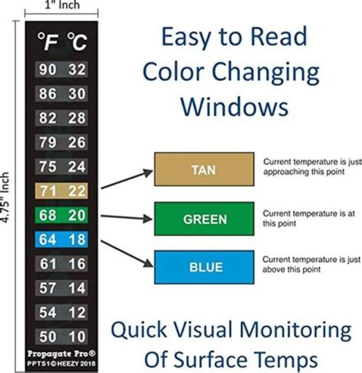 How do you read a strip thermometer?
