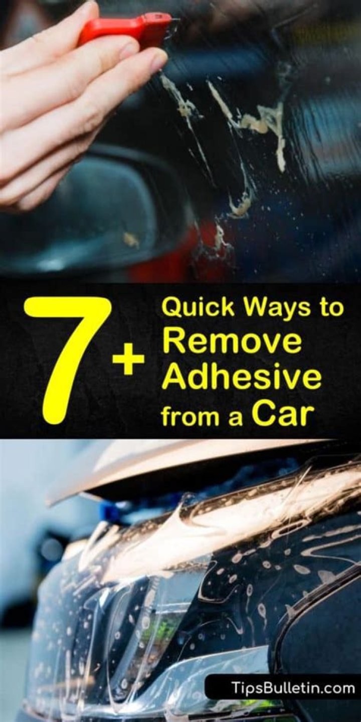 Quick Answer: How Do You Remove Adhesive From A Car Without Damaging Paint