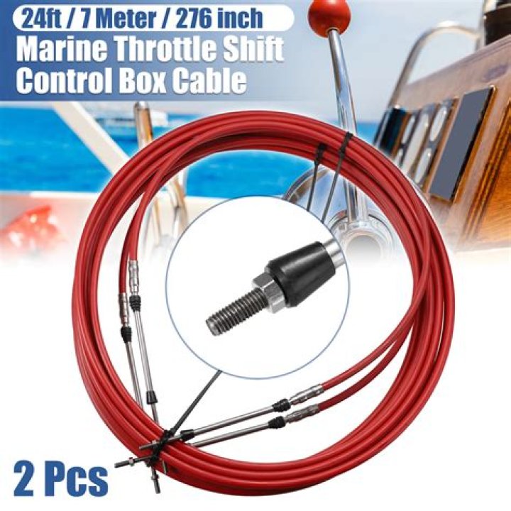 How do you tighten a boat throttle cable?