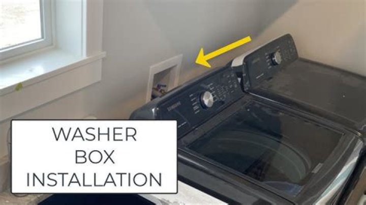 How high do you mount a washer box?