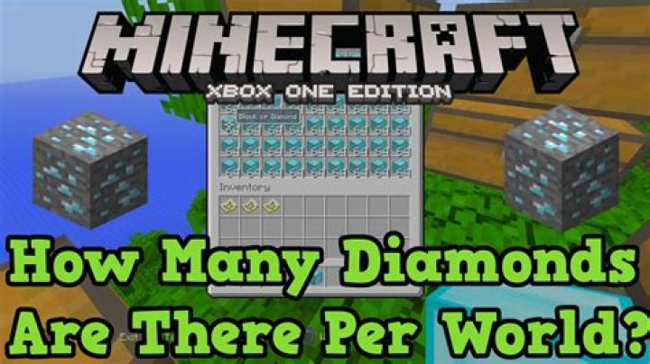 How Many Diamonds Are In A Minecraft World
