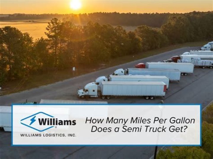 Quick Answer: How Many Miles Per Gallon Does A Semi Truck Get
