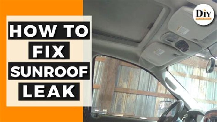 How much does it cost to fix leaking sunroof?