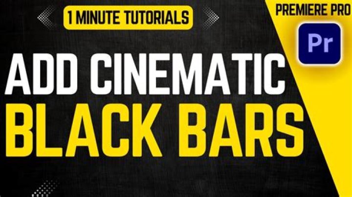 How To Add Black Bars In Adobe Premiere