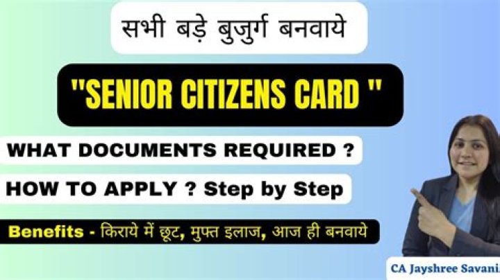How To Apply For Senior Citizen Card Online