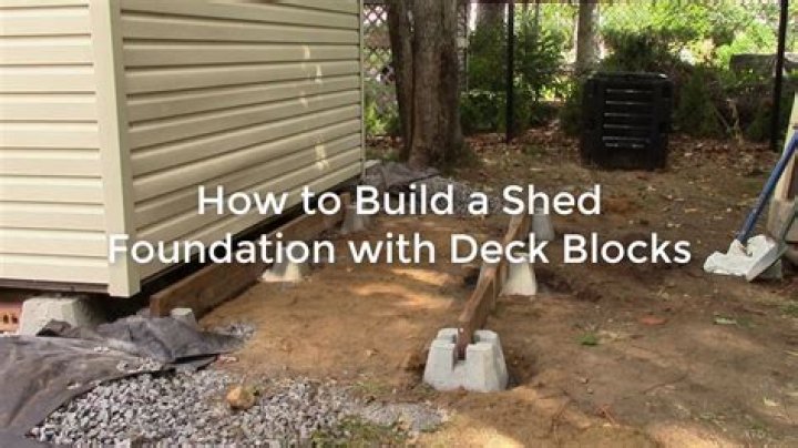 How To Build A Shed Foundation With Deck Blocks