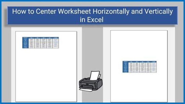 How To Center A Worksheet Horizontally In Excel