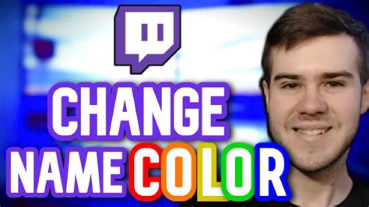How To Change Twitch Name Color To Black