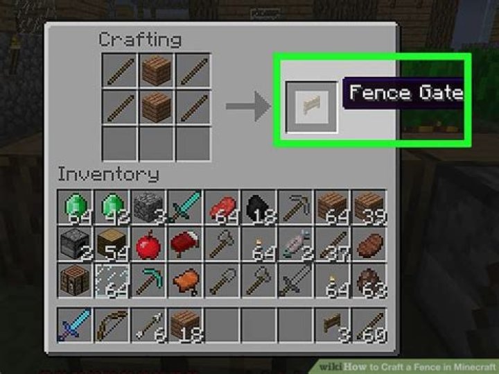 How To Craft A Fence Gate In Minecraft 1.7.10