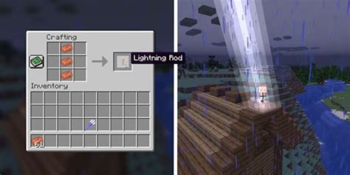 Quick Answer: How To Craft A Lightning Rod In Minecraft
