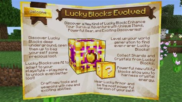 How To Craft A Lucky Block In Minecraft Ps4