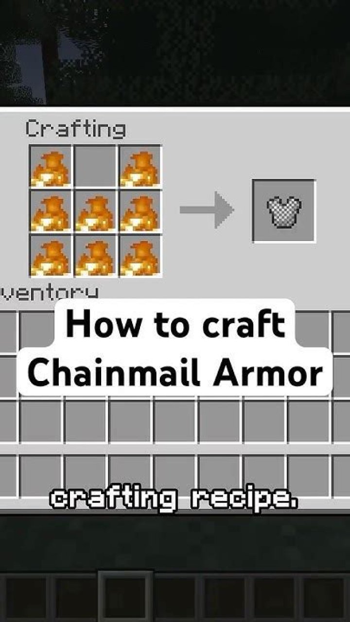 Question: How To Craft Chainmail Armor In Minecraft 1.8