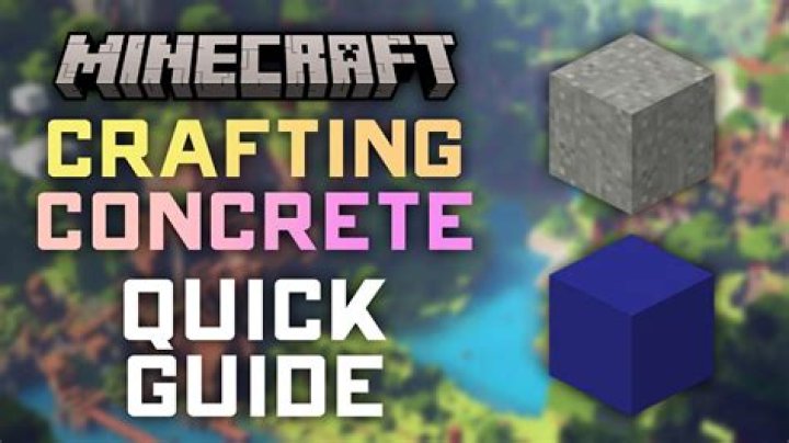 How To Craft Concrete In Minecraft Xbox One