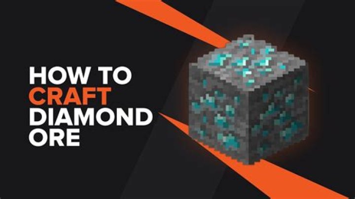 Question: How To Craft Diamond Ore In Minecraft