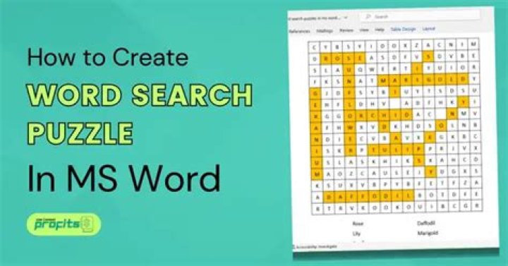 How To Create A Wordsearch Puzzle On Microsoft Word