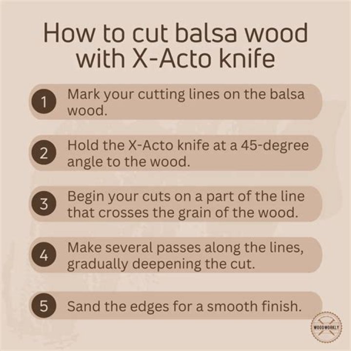 Quick Answer: How To Cut Balsa Wood With An Exacto Knife