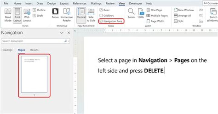 How To Delete Second Page In Word