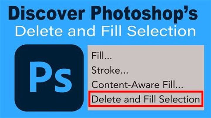 Quick Answer: How To Delete Selection In Photoshop