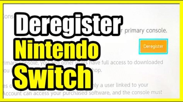 How To Deregister Switch - Seniorcare2