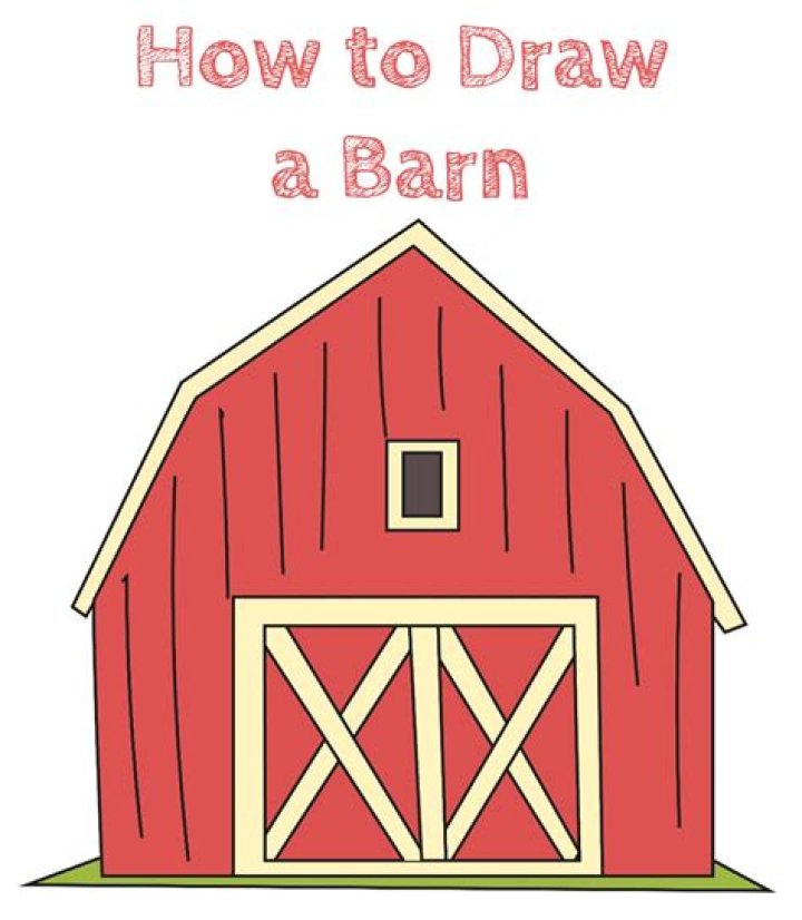 How To Draw A Barn Easy