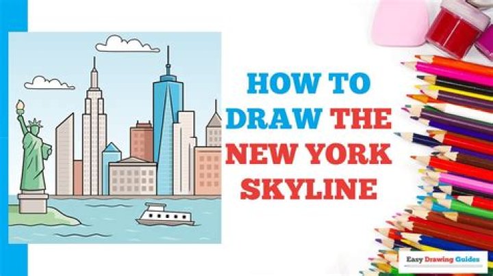 How To Draw A City Skyline Step By Step
