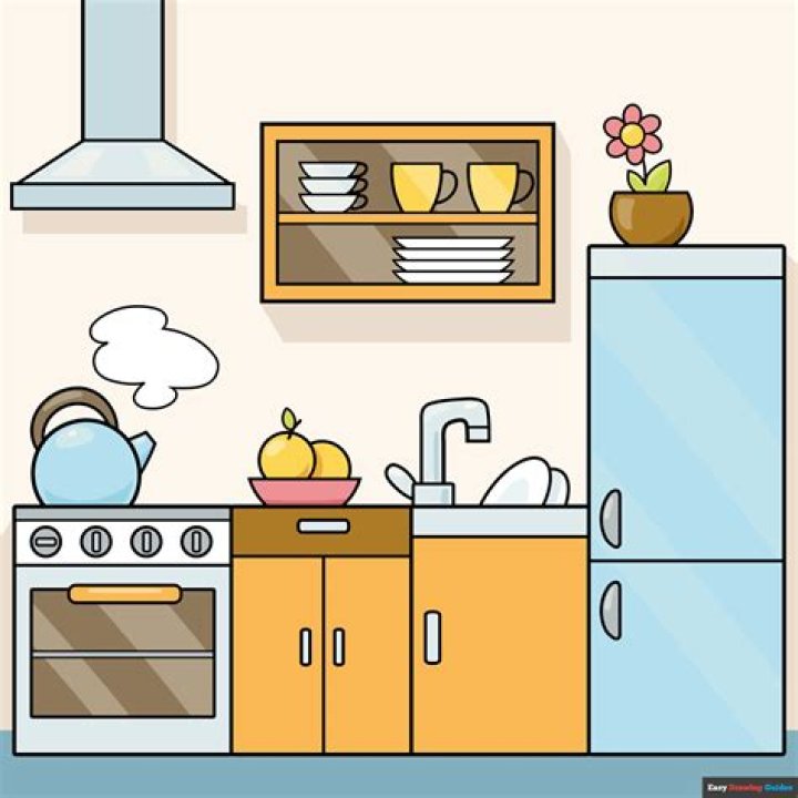 Question: How To Draw A Step By Step Kitchen Stove