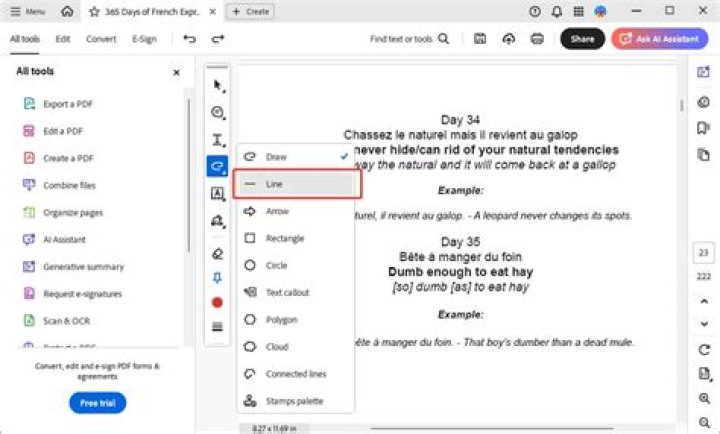 Quick Answer: How To Draw Lines In Adobe Acrobat