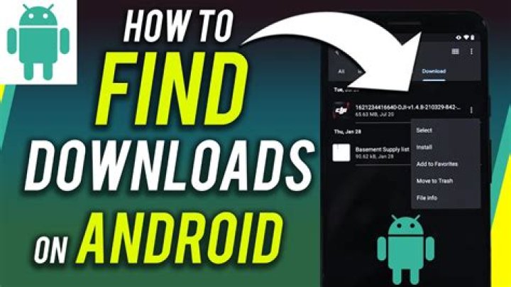 Quick Answer: How To Find Downloads On Android