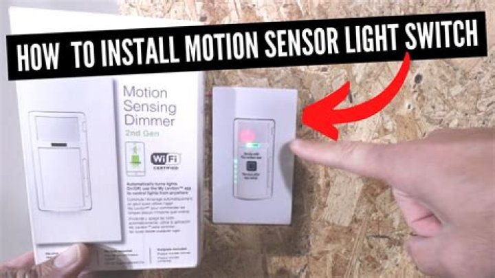 How To Fix A Motion Sensor Light Switch