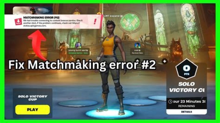 How to Fix / Solve: Fortnite Matchmaking Error #4