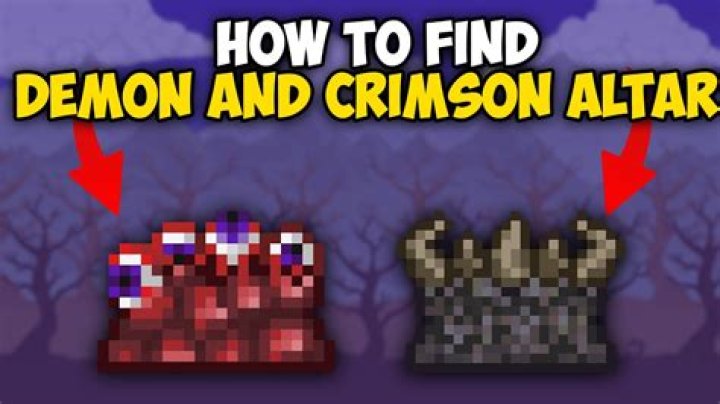 How To Get A Demon Altar In Terraria