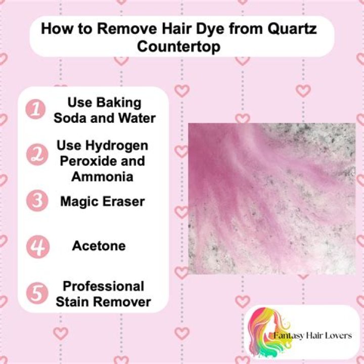 Quick Answer: How To Get Hair Dye Out Of Counter
