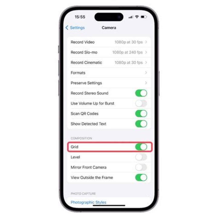How To Get The Grid On Iphone Camera
