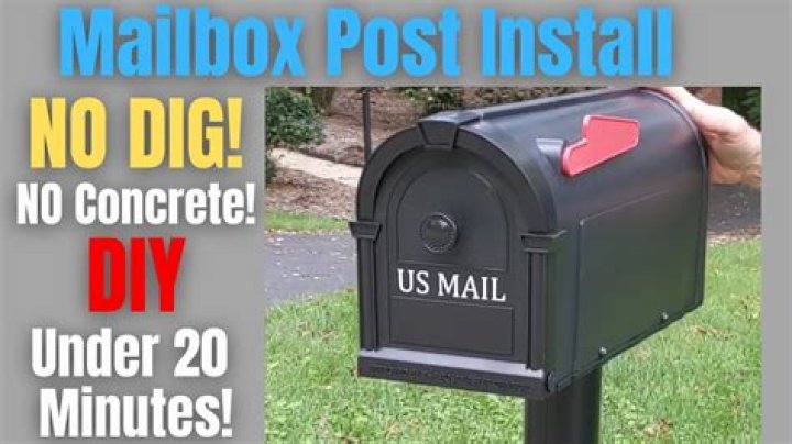 Question: How To Install A Mailbox Post Without Concrete