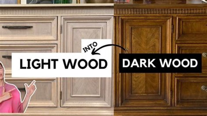 Quick Answer: How To Lighten Dark Stained Wood Furniture