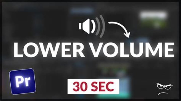 How To Lower Volume On Premiere Pro