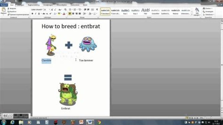 Question: How To Make A Entbrat In My Singing Monsters