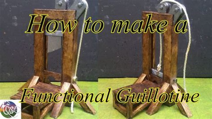How To Make A Mini Guillotine