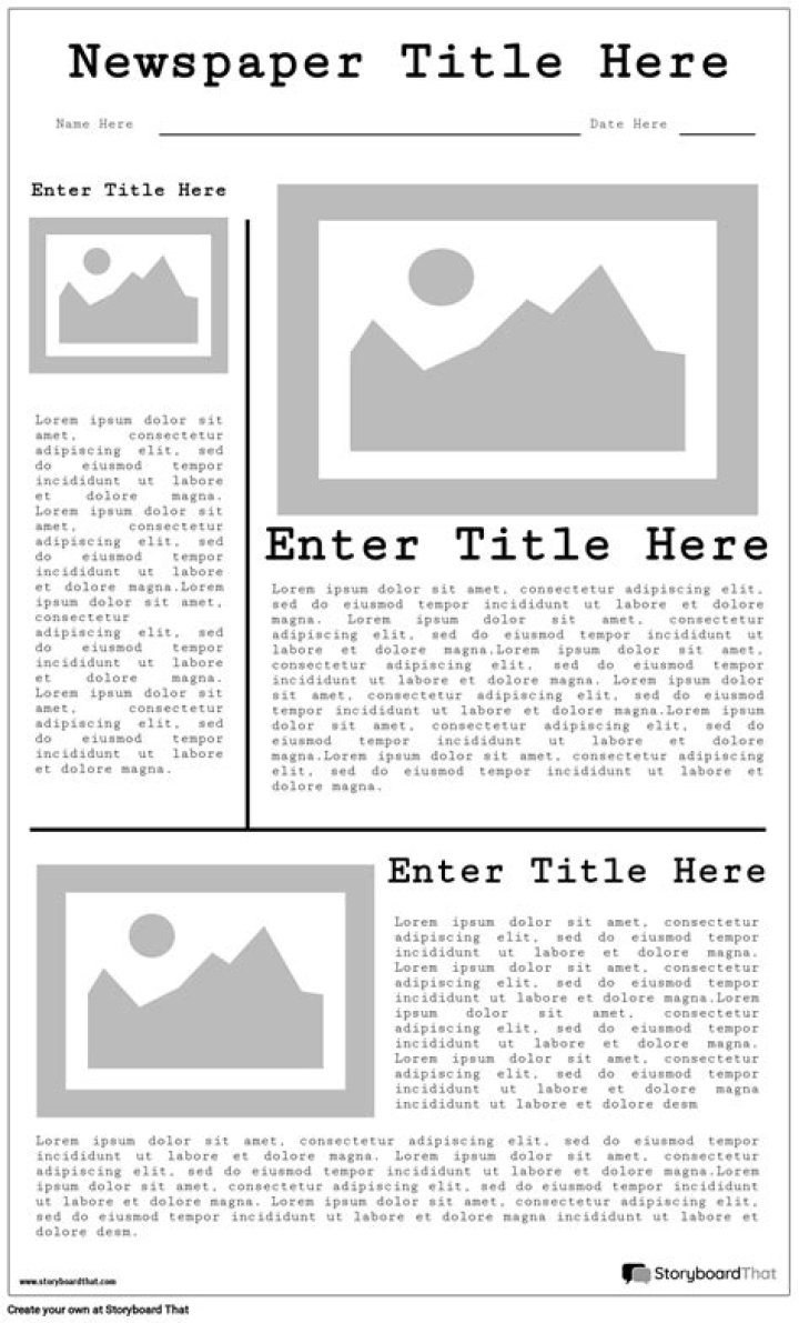 Question: How To Make A Newspaper Article For School