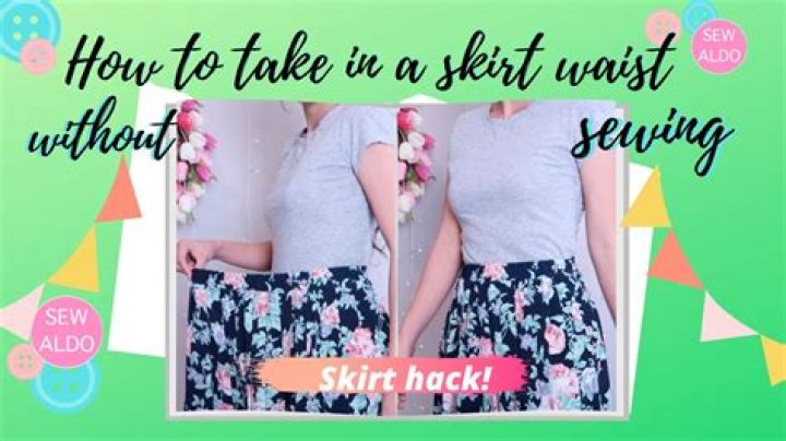 Quick Answer: How To Make A Skirt Shorter Without Sewing