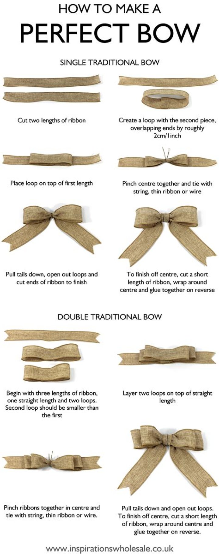How To Make A Thin Ribbon Bow