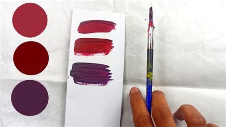 How To Make Burgundy Acrylic Paint