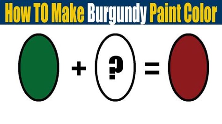 Question: How To Make Burgundy Color Paint