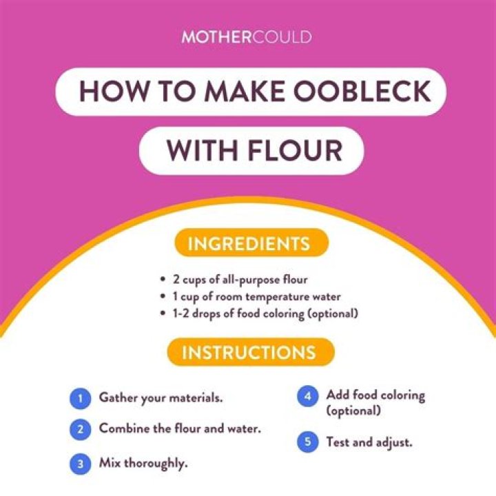 How To Make Oobleck With Flour
