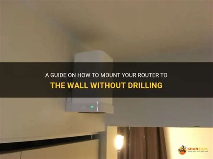 How To Mount Router To Wall