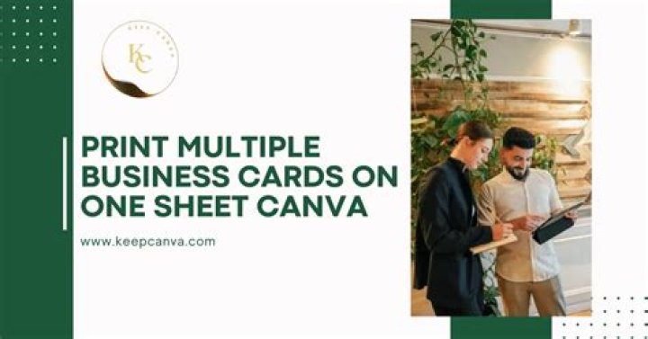How To Print Multiple Business Cards On One Sheet Canva