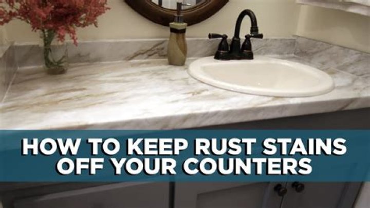 Quick Answer: How To Remove Stains From Bathroom Countertops