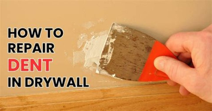 Quick Answer: How To Repair Dent In Drywall