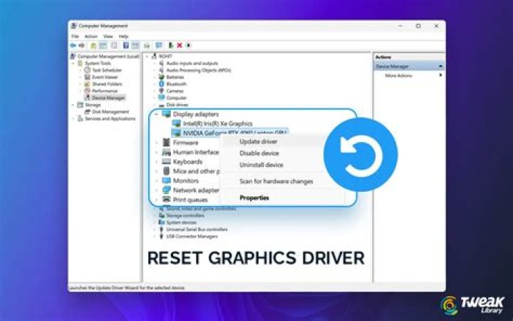 Quick Answer: How To Reset Graphics Driver